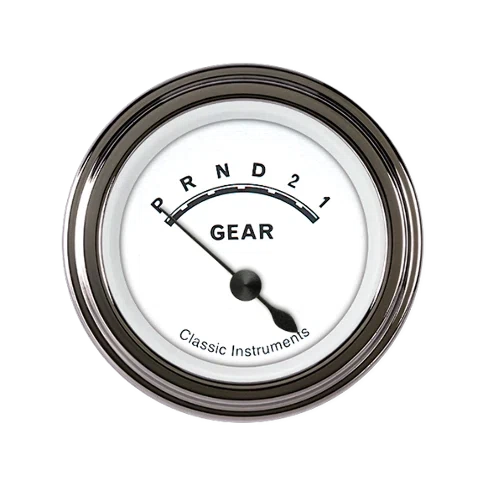 Classic White 2 1_8_ Gear Indicator CW07SLF